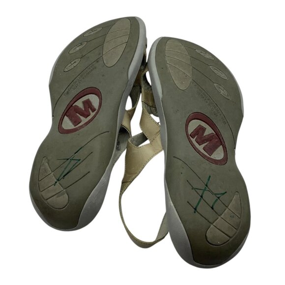 Merrell Agave Tan Leather Strappy Slingback Sandals Women Size 10 - Picture 10 of 10